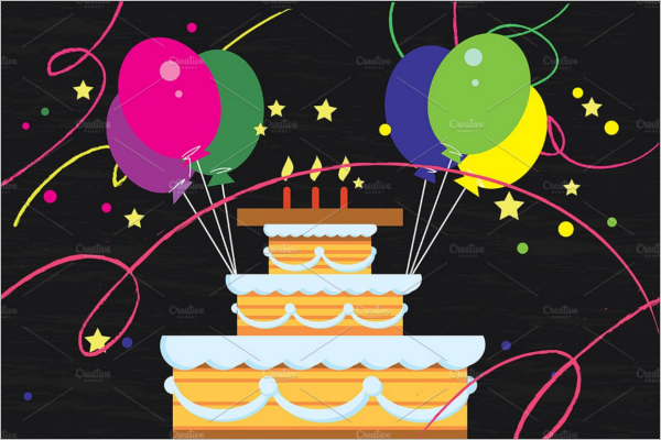 Decoration Birthday Poster Template
