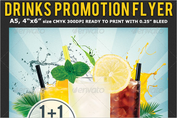 Drinks Advertising Flyer Template