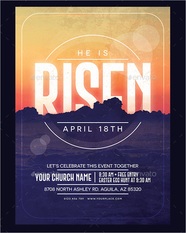 Easter Raffle Poster Design