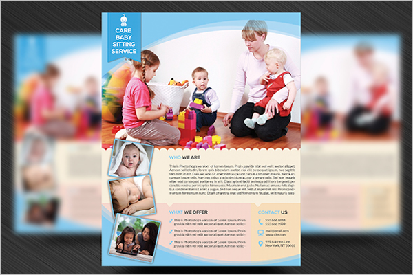 Editable Daycare Flyer Design