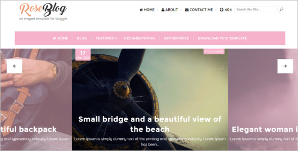Elegant Free Blog Template