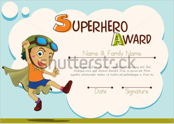 Example Certificate For Kids