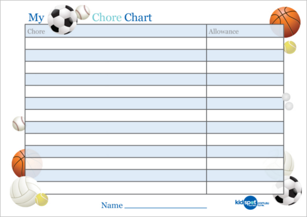 Excel Reward Chart Template