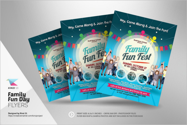 Family Summer Camp Flyer
