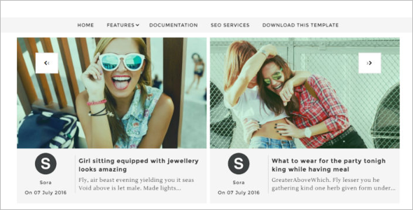 Fashion Blog Template