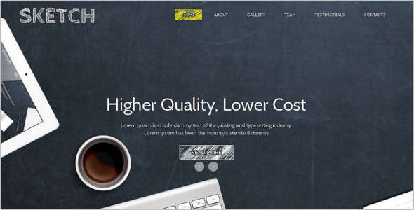 Fillscreen-PSD-Sketch-Template