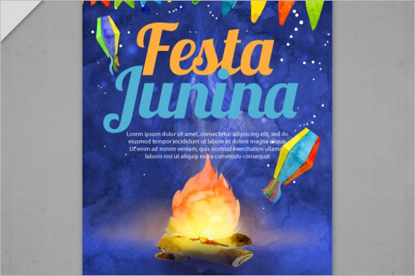 Fire Summer Camp Flyer Design