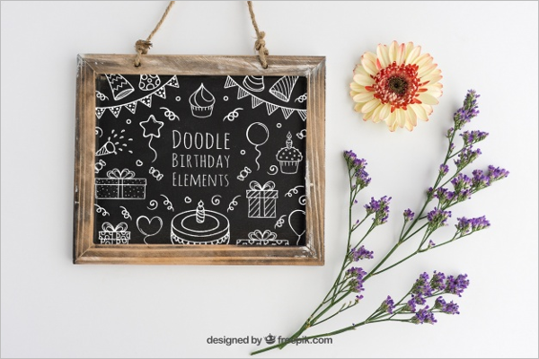 Floral Birthday Poster Design