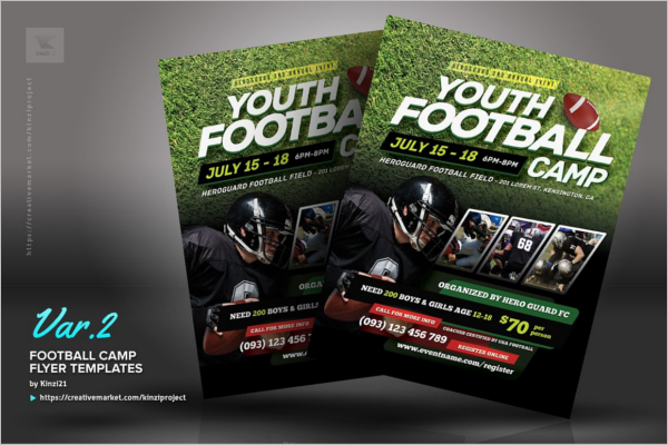 Football Camp Flyer Templates