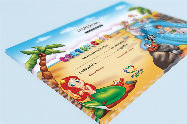 Format Certificate For Kids