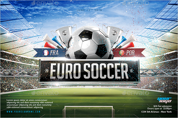 France Soccer Flyer Design
