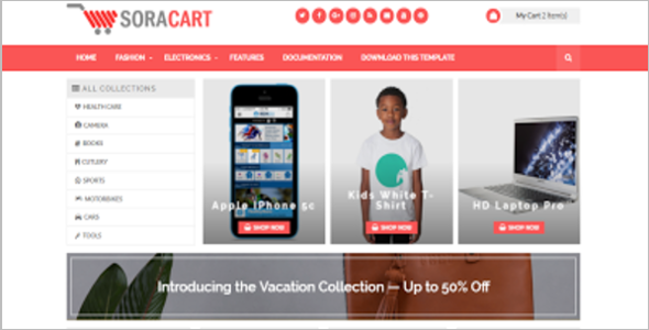 Free Cart Blog Template