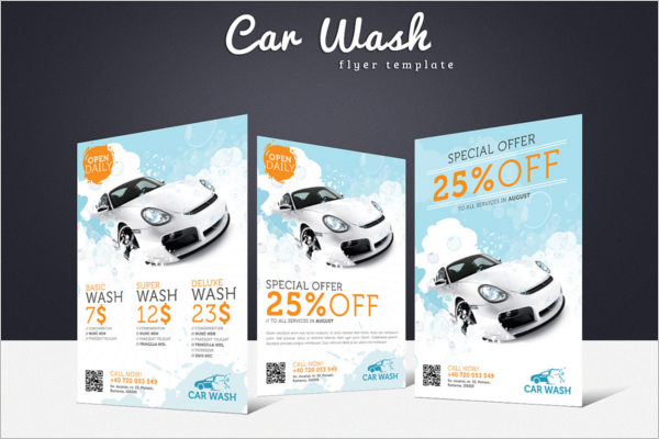 Free Creative Car Wash Flyer