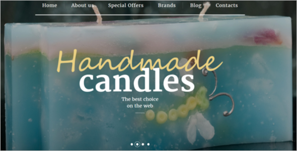 Free Handmade Candles OpenCart Thme