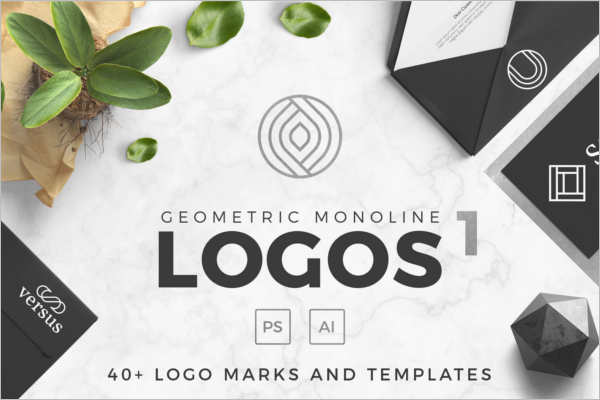 Geometric Photoshop Psd Logo