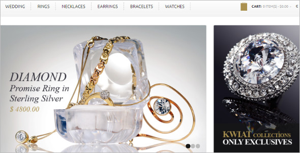 Gold & Diamonds OpenCart Template
