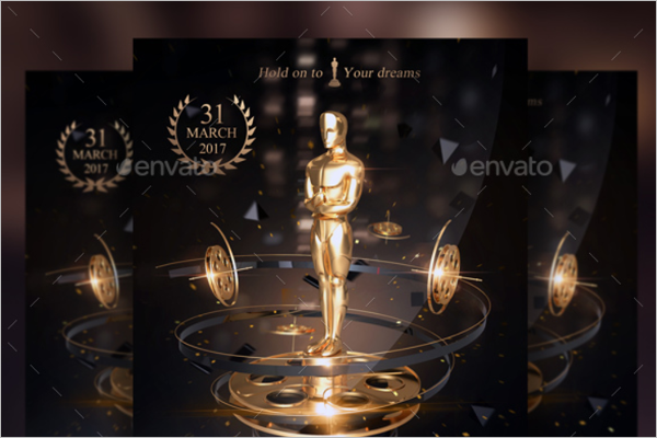 Golden Awards Flyer PhotoshopÂ 