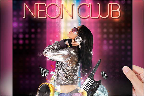 Graphic Disco Flyer Template
