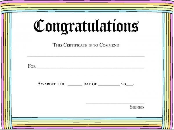 Free Printable Certificate Templates || Free Templates