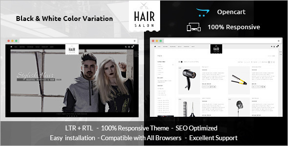 Hair Salon Opencart Theme