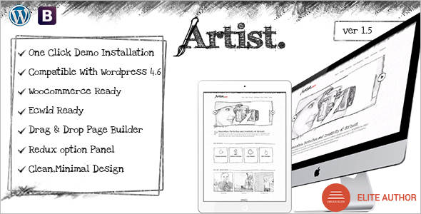 Handcraft Sketch PSD Template