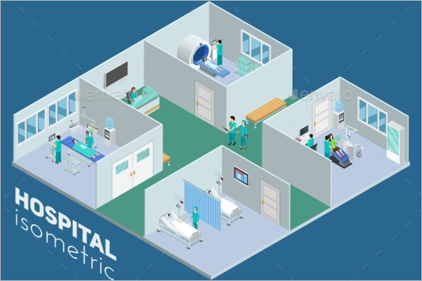 Hospital Interior View Poster