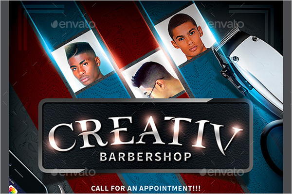 Hotpin Barber Flyer Design