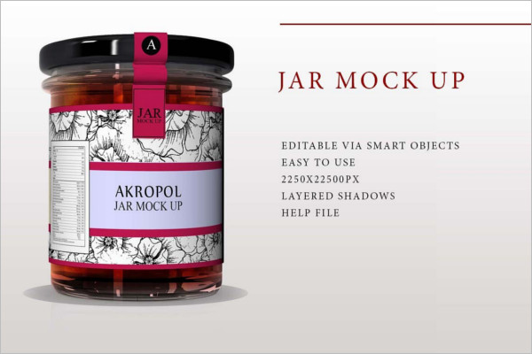Jar Mock Up Template