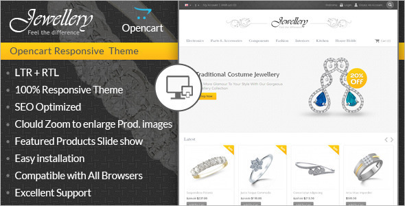 Jewellery Design OpenCart Template