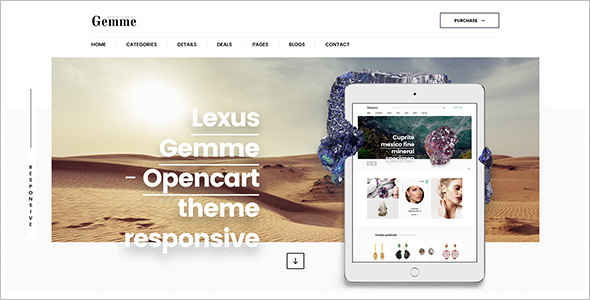 Jewelry Shopping Opencart Template