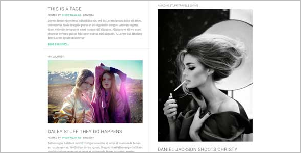 Journey Blog Free Template