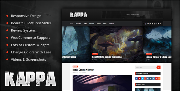 Kappa Gaming WooCommerce Theme
