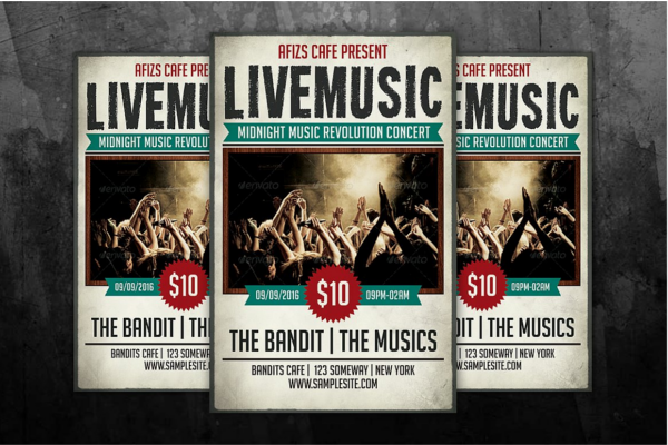 Live Music flyer
