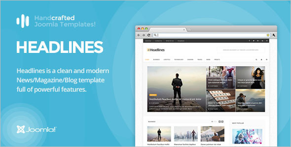 Magazine & Blog Joomla Template