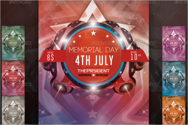 Memorial Day Psd Template