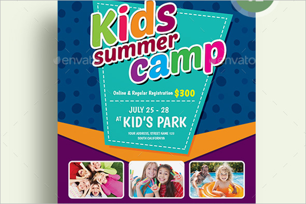 Minimal Summer Camp Flyer