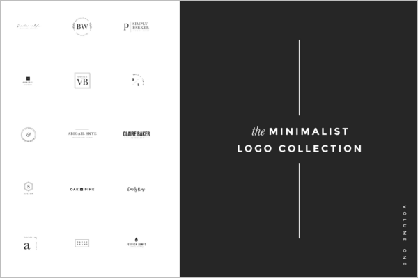 Minimalist Logo Collection Photoshop Template