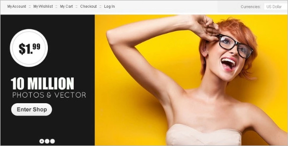 Minimalist Photo Bank Magento Theme