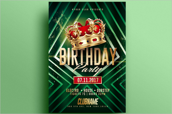 Modern Birthday Poster Design