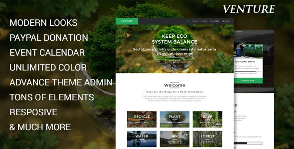 Modern Environmental Joomla Template