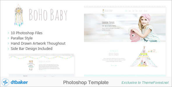 Modern PSD Sketch Template