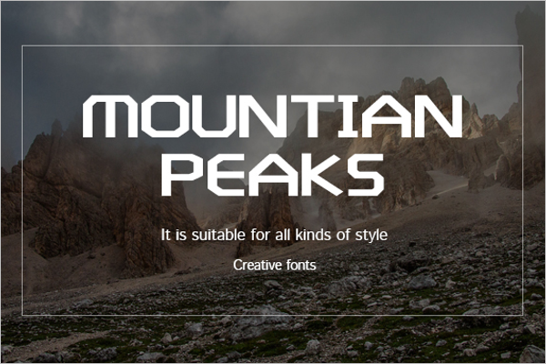 Mountain Creative Poster template