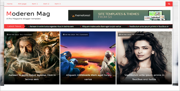 Movie Blog Free Template