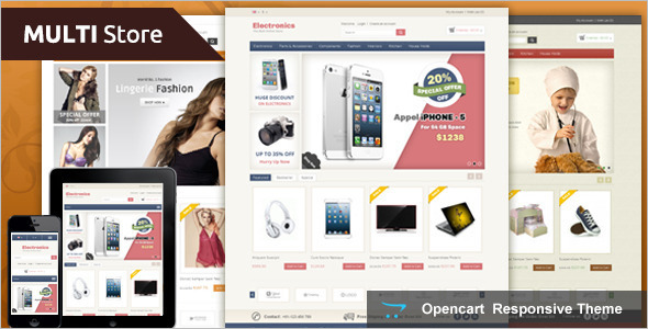 Multi Store Jewellery OpenCart Template