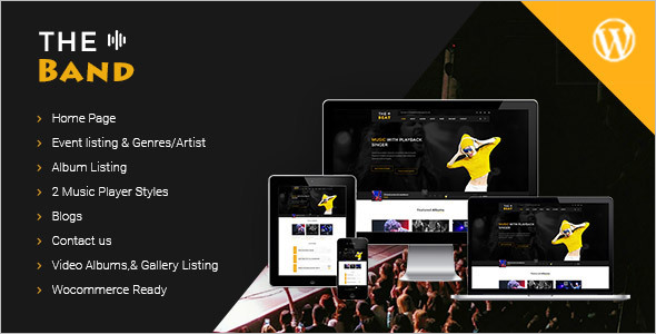 Music Bands WordPress Theme