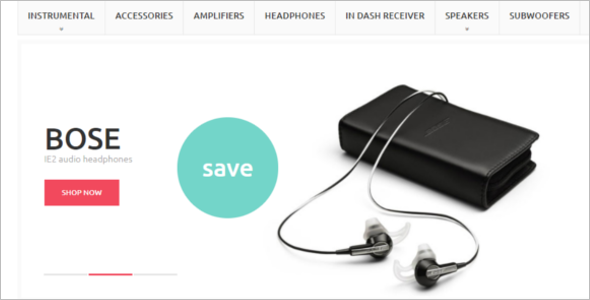 Music Playing Gear Magento Theme