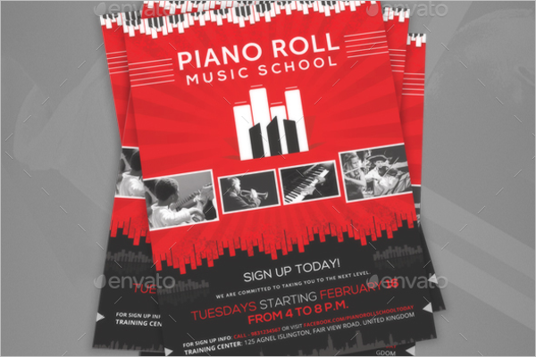 Music School Creative Poster
