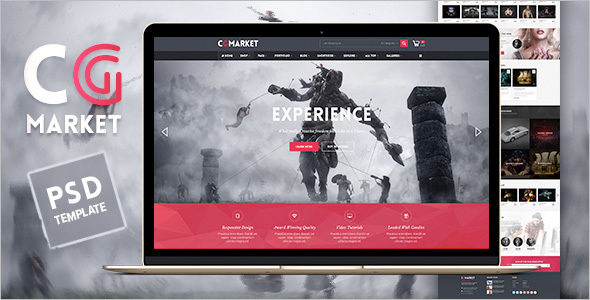 News Magento PSD Theme