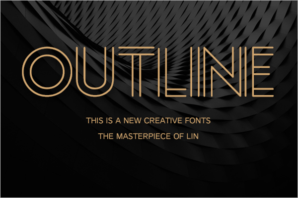 Outline Creative Poster Design