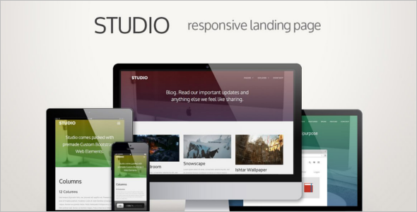 Parallax jQuery Landing Page Effect Template